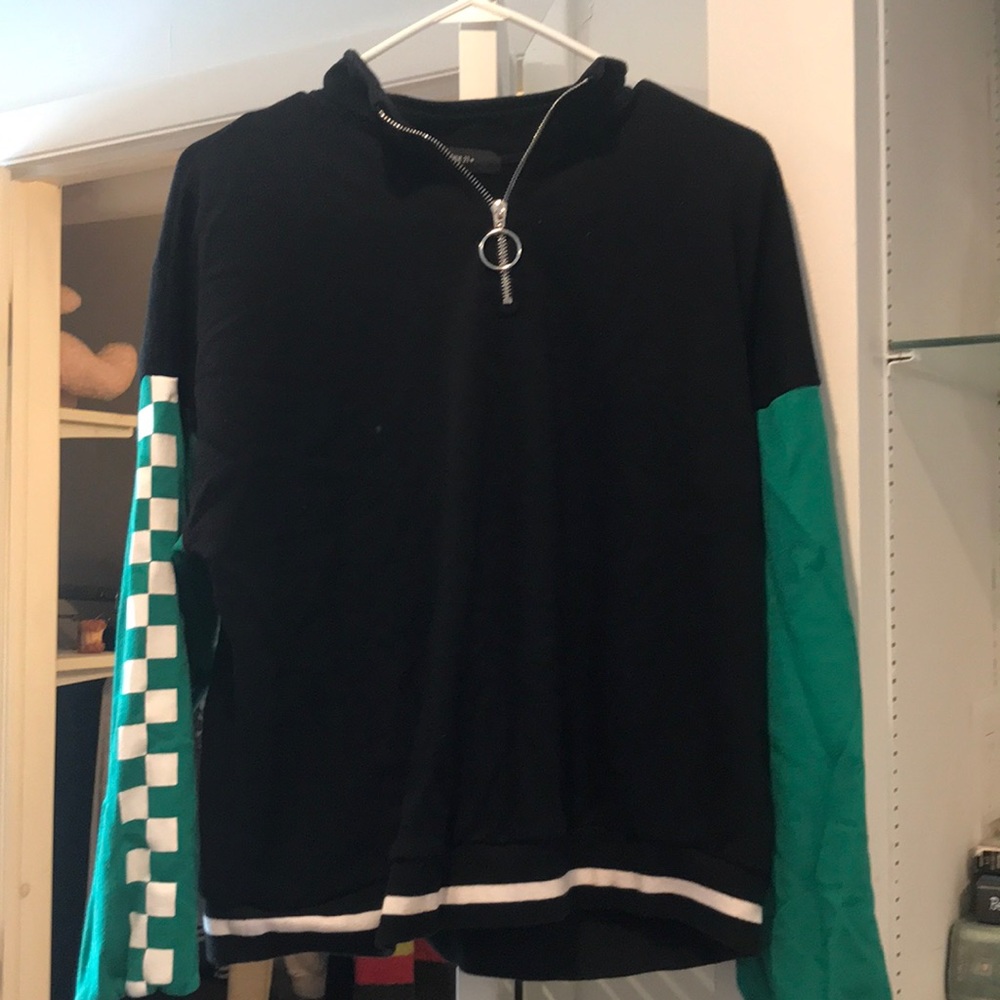 half zip sweatshirt